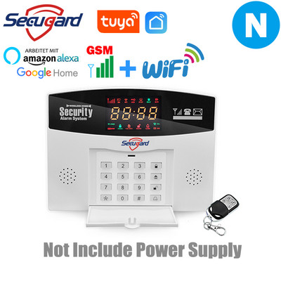Sistem de alarmă WiFi GSM Tuya, 433 MHz, fără fir, pentru casă inteligentă, alarmă de securitate antiefracție, controlul aplicației gazdă, compatibil Alexa Google