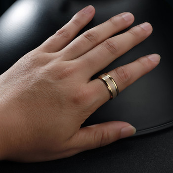 Ανδρικό δαχτυλίδι από ανοξείδωτο ατσάλι με μαύρο βουρτσισμένο 8mm ανδρικό δαχτυλίδι ανδρικό δαχτυλίδι γάμου για άνδρες
