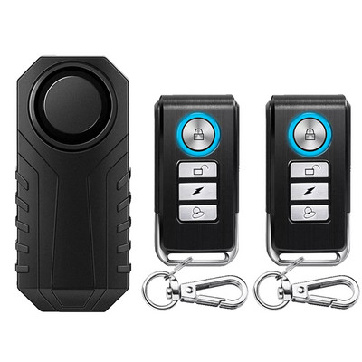 Alarma pentru motociclete cu telecomandă WSDCAM, 113dB, impermeabilă, fără fir pentru bicicletă, protecție de securitate, alarmă antifurt pentru mașină electrică