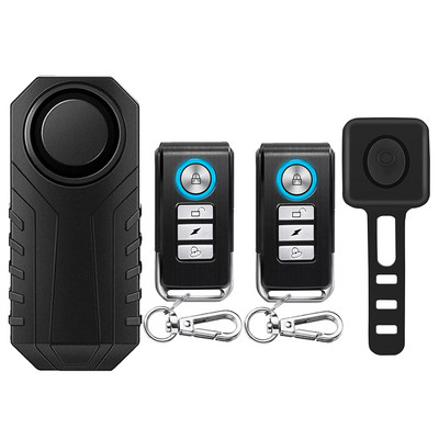 Alarma pentru motociclete cu telecomandă WSDCAM, 113dB, impermeabilă, fără fir pentru bicicletă, protecție de securitate, alarmă antifurt pentru mașină electrică
