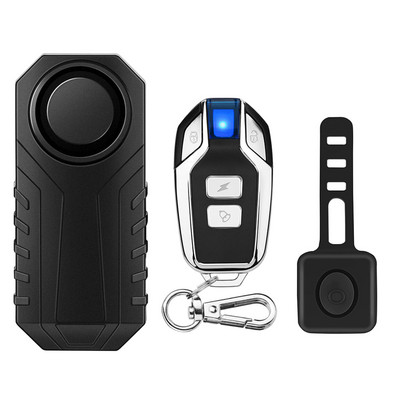 Alarma pentru motociclete cu telecomandă WSDCAM, 113dB, impermeabilă, fără fir pentru bicicletă, protecție de securitate, alarmă antifurt pentru mașină electrică
