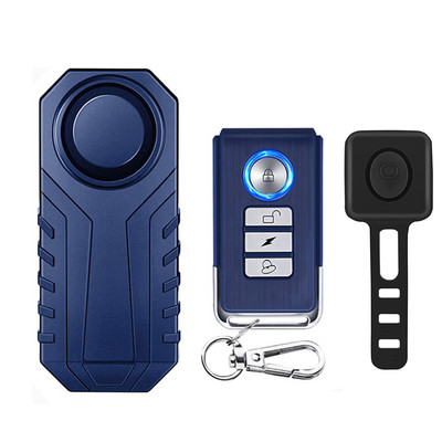 Alarma pentru motociclete cu telecomandă WSDCAM, 113dB, impermeabilă, fără fir pentru bicicletă, protecție de securitate, alarmă antifurt pentru mașină electrică