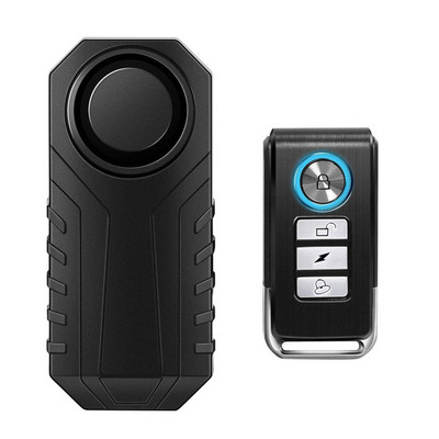 Alarma pentru motociclete cu telecomandă WSDCAM, 113dB, impermeabilă, fără fir pentru bicicletă, protecție de securitate, alarmă antifurt pentru mașină electrică