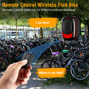 Безжична аларма за крадец на велосипед Elecpow Задна светлина Водоустойчиво дистанционно управление USB зареждане Smart Auto Brake Sensing Задна светлина на велосипед