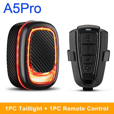 Elecpow ασύρματος συναγερμός ποδηλάτου πίσω φως αδιάβροχο τηλεχειριστήριο USB Charge Smart Auto Brake Sensing Bike Πίσω φως