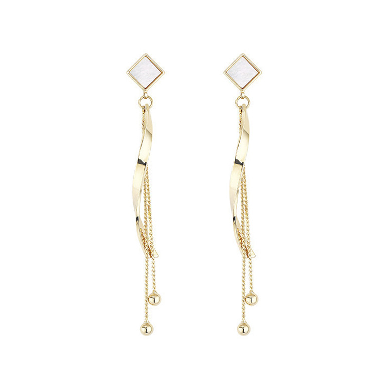 Vintage Pearl Tassel Ear Wrap Crawler Naušnice za žene Moda za zabave Duge viseće naušnice Vjenčani nakit