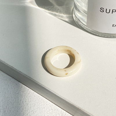 Ins Geometrijski prsten od prozirne smole za žene, djevojke, šareni akrilni okrugli prsten za prste, trendi dodaci za nakit, novo 2022.