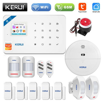 KERUI W181 Tuya Alarmni sustav za kućni sigurnosni alarm Rezidencijalni senzor pokreta APP Kontrola Pametni GSM WIFI Protuprovalni alarmni sustav
