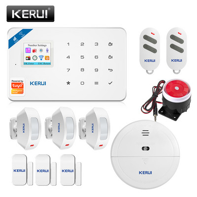 KERUI W181 Tuya Alarmni sustav za kućni sigurnosni alarm Rezidencijalni senzor pokreta APP Kontrola Pametni GSM WIFI Protuprovalni alarmni sustav