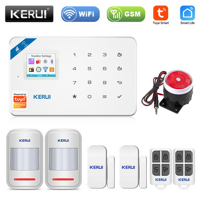 KERUI W181 Tuya Alarmni sustav za kućni sigurnosni alarm Rezidencijalni senzor pokreta APP Kontrola Pametni GSM WIFI Protuprovalni alarmni sustav