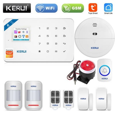 KERUI W181 Tuya Alarmni sustav za kućni sigurnosni alarm Rezidencijalni senzor pokreta APP Kontrola Pametni GSM WIFI Protuprovalni alarmni sustav