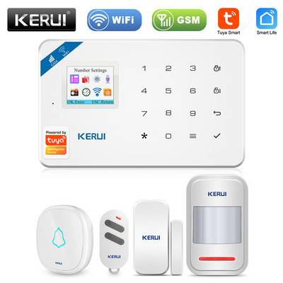 KERUI W181 Tuya Alarmni sustav za kućni sigurnosni alarm Rezidencijalni senzor pokreta APP Kontrola Pametni GSM WIFI Protuprovalni alarmni sustav