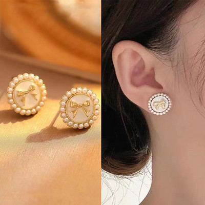 Új divatos, geometrikus strasszos fülbevaló, divatos csepp mázas divat, friss királynő, modern női fülbevaló koreai ékszer 2023