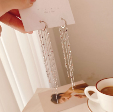 Zeojrlly divatos női lógó fülbevalók új csillagos fülbevalók hosszú medál divat koreai elegáns egyszerű ékszerek lányoknak