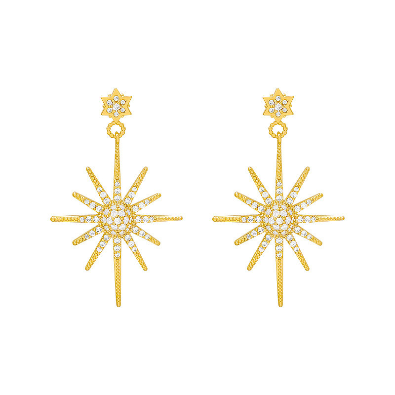 Zeojrlly divatos női lógó fülbevalók új csillagos fülbevalók hosszú medál divat koreai elegáns egyszerű ékszerek lányoknak