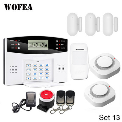 Wofea IOS Android APP Control Wireless Home Security Σύστημα συναγερμού GSM αμφίδρομη ενδοεπικοινωνία Ειδοποίηση SMS για τροφοδοσία