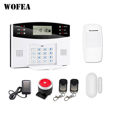 Wofea IOS Android APP Control Wireless Home Security Σύστημα συναγερμού GSM αμφίδρομη ενδοεπικοινωνία Ειδοποίηση SMS για τροφοδοσία