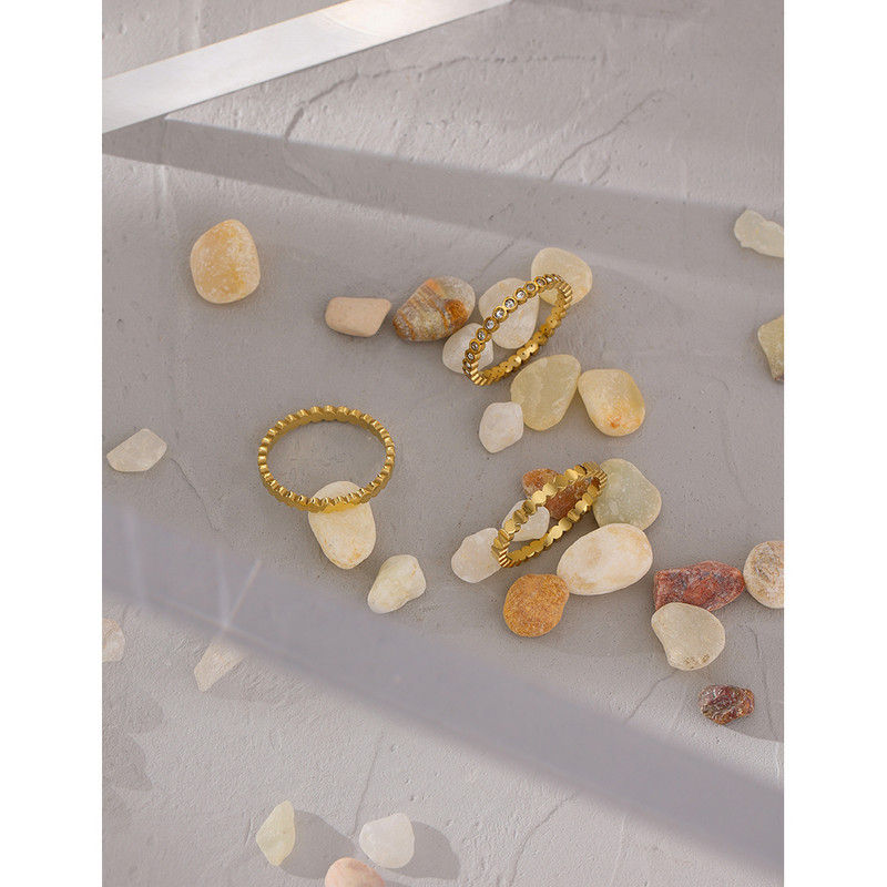 Yhpup Exquisite Bling Cubic Zirconia Inel rotund 316L Oțel inoxidabil Femei Bijuterii Temperament Inel de nuntă Anillos Mujer Cadou