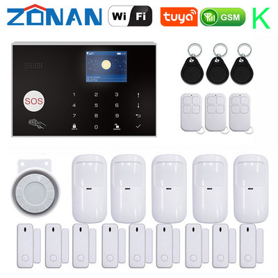 ZONAN G30 Sigurnosni alarmni sustav Wifi Tuya Gsm Home Protuprovalni 433MHz Kontrola aplikacija s bežičnim senzorom pokreta Detektor Alarmni komplet