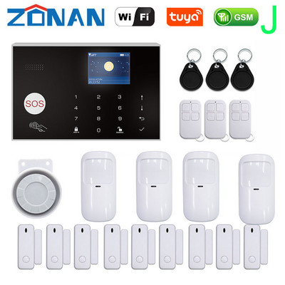 ZONAN G30 Sigurnosni alarmni sustav Wifi Tuya Gsm Home Protuprovalni 433MHz Kontrola aplikacija s bežičnim senzorom pokreta Detektor Alarmni komplet