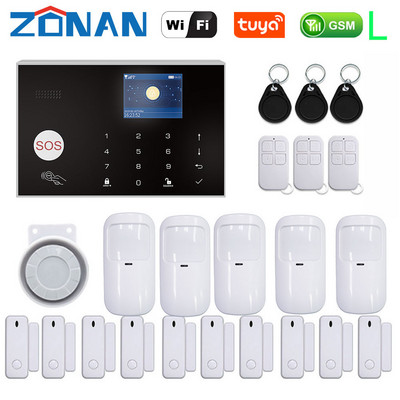 ZONAN G30 Sigurnosni alarmni sustav Wifi Tuya Gsm Home Protuprovalni 433MHz Kontrola aplikacija s bežičnim senzorom pokreta Detektor Alarmni komplet