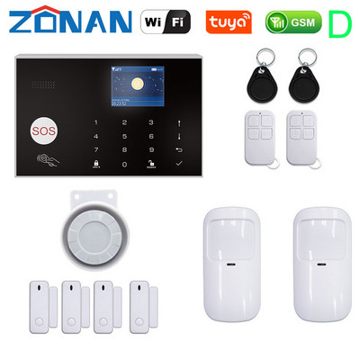 ZONAN G30 Sigurnosni alarmni sustav Wifi Tuya Gsm Home Protuprovalni 433MHz Kontrola aplikacija s bežičnim senzorom pokreta Detektor Alarmni komplet