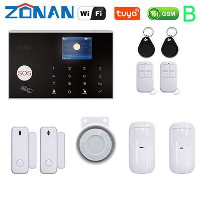 ZONAN G30 Sigurnosni alarmni sustav Wifi Tuya Gsm Home Protuprovalni 433MHz Kontrola aplikacija s bežičnim senzorom pokreta Detektor Alarmni komplet