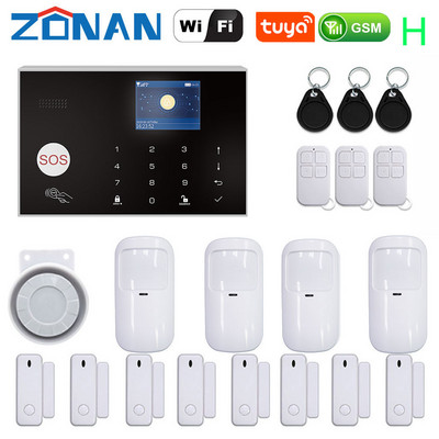 ZONAN G30 Sigurnosni alarmni sustav Wifi Tuya Gsm Home Protuprovalni 433MHz Kontrola aplikacija s bežičnim senzorom pokreta Detektor Alarmni komplet
