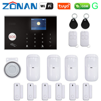 ZONAN G30 Sigurnosni alarmni sustav Wifi Tuya Gsm Home Protuprovalni 433MHz Kontrola aplikacija s bežičnim senzorom pokreta Detektor Alarmni komplet