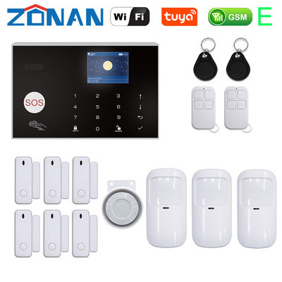 ZONAN G30 Sigurnosni alarmni sustav Wifi Tuya Gsm Home Protuprovalni 433MHz Kontrola aplikacija s bežičnim senzorom pokreta Detektor Alarmni komplet