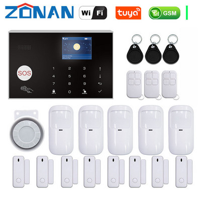 ZONAN G30 Sigurnosni alarmni sustav Wifi Tuya Gsm Home Protuprovalni 433MHz Kontrola aplikacija s bežičnim senzorom pokreta Detektor Alarmni komplet