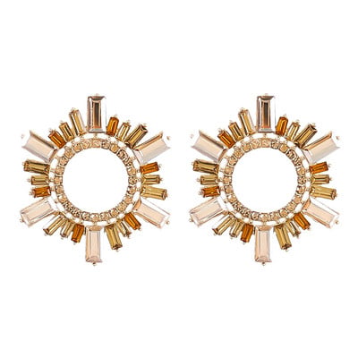 Noua tendință, cercei cu strasuri, cu flori, pentru petrecere, accesorii de nuntă, bijuterii de lux, cercei pentru femei