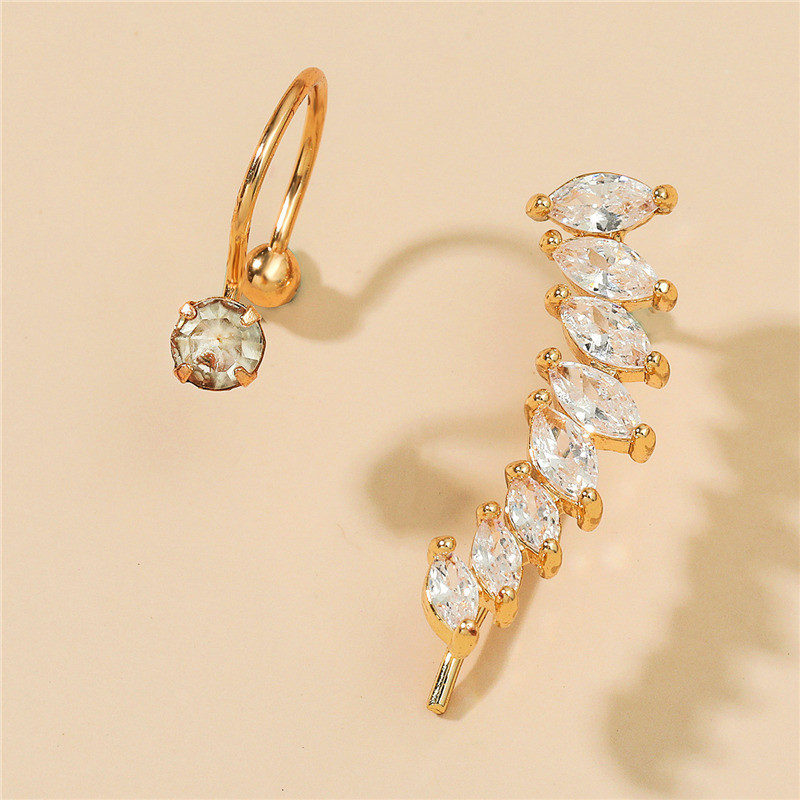 Lažna školjka hrskavice bez piercinga, manšeta, naušnica, naušnica, omot, kamena naušnica, manžeta, bez piercinga, ženske kristalne kopče, podesive uši