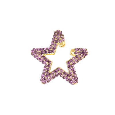 Itenice Rainbow Star Earcuffs Cercei pentru femei Colorate Multi-Hoop Strass Ureche Manșetă Inimă romantică Boho Clips pentru ureche