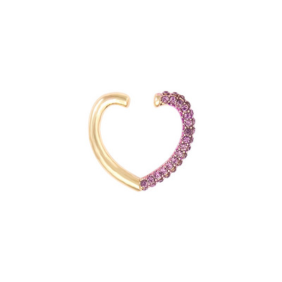 Itenice Rainbow Star Earcuffs Cercei pentru femei Colorate Multi-Hoop Strass Ureche Manșetă Inimă romantică Boho Clips pentru ureche