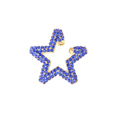 Itenice Rainbow Star Earcuffs Cercei pentru femei Colorate Multi-Hoop Strass Ureche Manșetă Inimă romantică Boho Clips pentru ureche