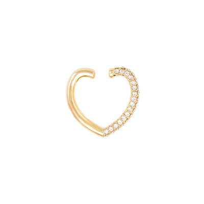 Itenice Rainbow Star Earcuffs Cercei pentru femei Colorate Multi-Hoop Strass Ureche Manșetă Inimă romantică Boho Clips pentru ureche