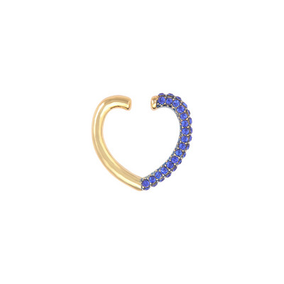 Itenice Rainbow Star Earcuffs Cercei pentru femei Colorate Multi-Hoop Strass Ureche Manșetă Inimă romantică Boho Clips pentru ureche