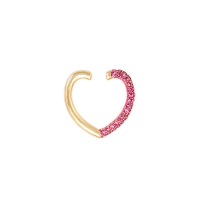 Itenice Rainbow Star Earcuffs Cercei pentru femei Colorate Multi-Hoop Strass Ureche Manșetă Inimă romantică Boho Clips pentru ureche