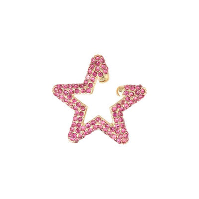 Itenice Rainbow Star Earcuffs Cercei pentru femei Colorate Multi-Hoop Strass Ureche Manșetă Inimă romantică Boho Clips pentru ureche