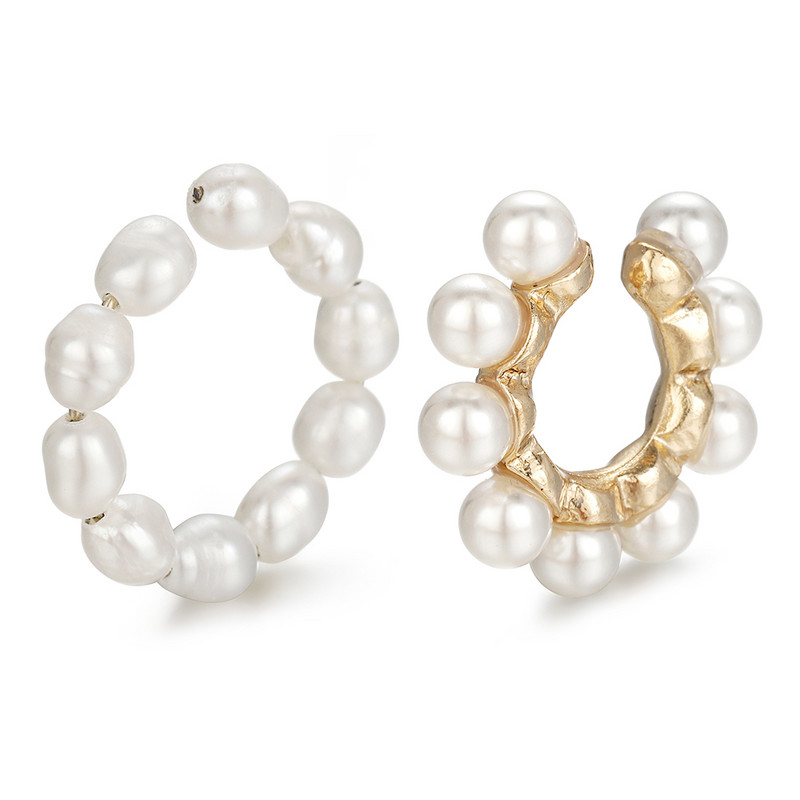 Vruća rasprodaja bisernih cirkonskih naušnica s kopčama za uši Manžete za uši Naušnice koje se mogu složiti za žene BEZ probušene naušnice u hrskavici Dodaci za naušnice