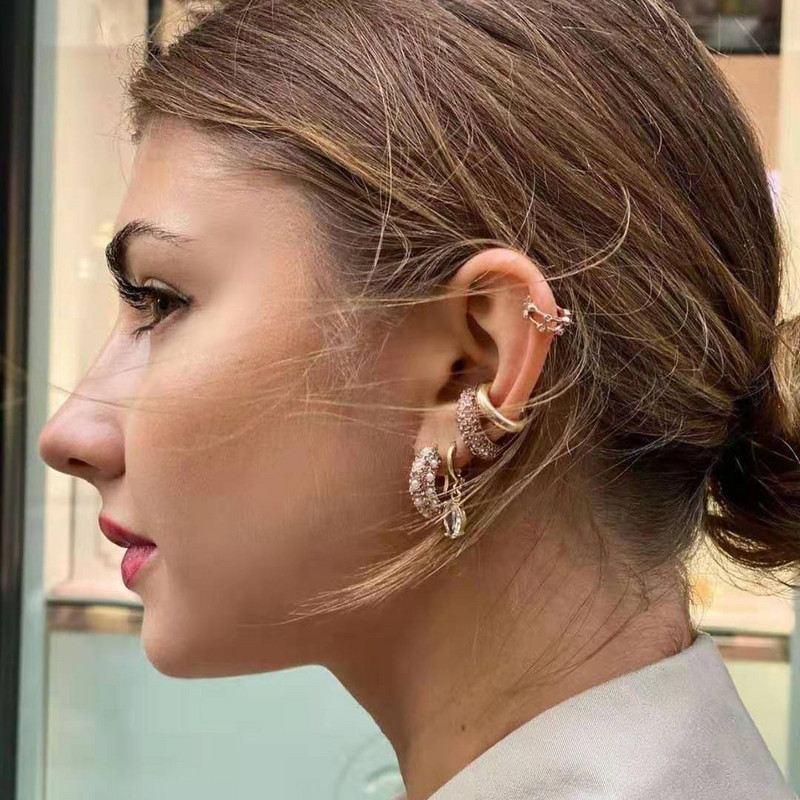 Vruća rasprodaja bisernih cirkonskih naušnica s kopčama za uši Manžete za uši Naušnice koje se mogu složiti za žene BEZ probušene naušnice u hrskavici Dodaci za naušnice