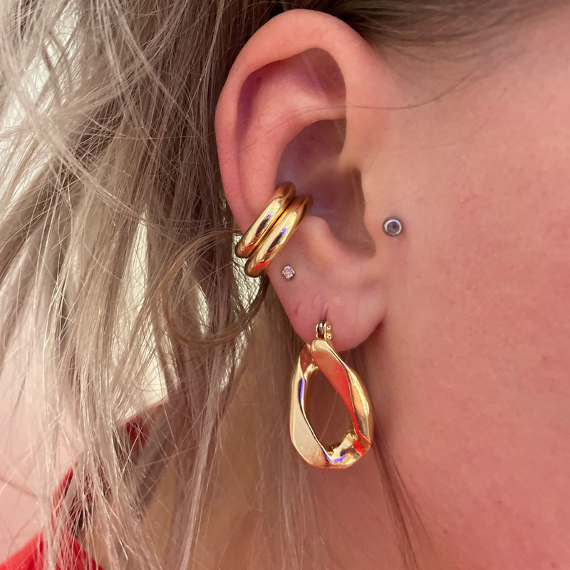 Vruća rasprodaja bisernih cirkonskih naušnica s kopčama za uši Manžete za uši Naušnice koje se mogu složiti za žene BEZ probušene naušnice u hrskavici Dodaci za naušnice