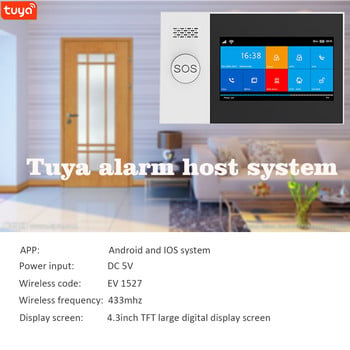 PG-107 Wifi Gsm Tuya Έξυπνος Συναγερμός Σύστημα Ασφάλειας Σπίτι με Αισθητήρας Κίνησης Pir Αισθητήρας Πόρτας Κάρτα Ασφαλείας Ασύρματου Συναγερμού Rfid