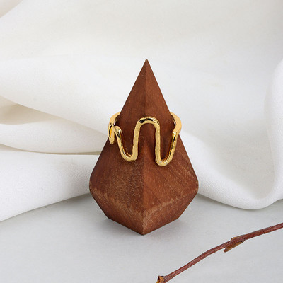 LIVVY Hot Fashion Ezüst színű, kifinomult ékszerek Elektrokardiogram, nyitott aszimmetriás szálkás szerelmi gyűrű nőknek 2021 divatos