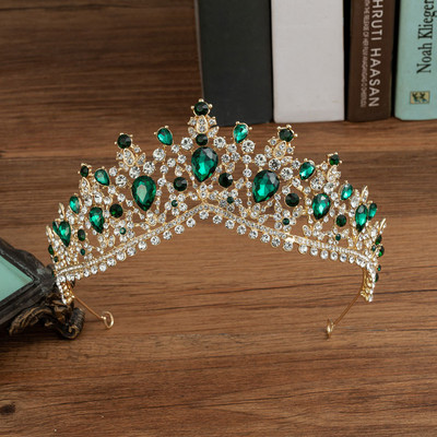 KMVEXO Seturi de bijuterii de mireasă de cristal de culoare neagră la modă, diademe, cercei coroană, colier, rochie de mireasă, set de bijuterii