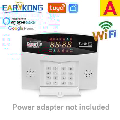 Sistem de alarmă WiFi GSM Tuya 433MHz Alarmă de securitate antiefracție Tuyasmart/Aplicația Smart Life compatibilă cu Alexa Google Home