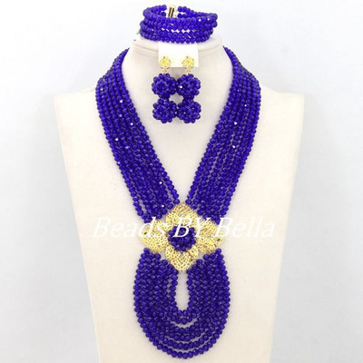 Seturi de bijuterii noi de mireasă roșii nigeriană, set de bijuterii din margele africane, colier de cadou de moda, livrare gratuită ABJ880
