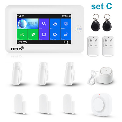 Awaywar alarmni sustav podržava WiFi i GSM za Smart Home Security Provalnik kompatibilan s Tuya IP Camrea