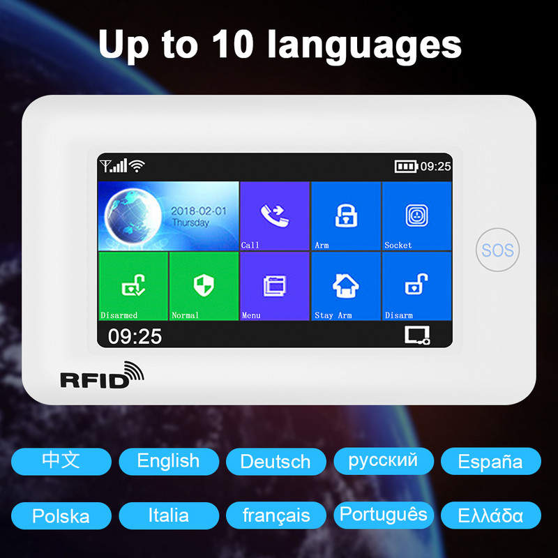 Awaywar alarmni sustav podržava WiFi i GSM za Smart Home Security Provalnik kompatibilan s Tuya IP Camrea